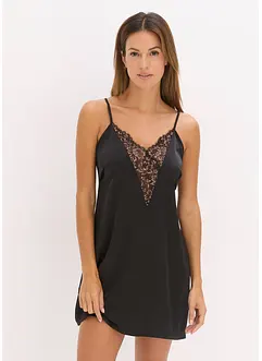 Satijnen slipdress met glanseffect, bonprix