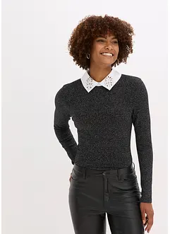 Longsleeve in een katoenmix, bonprix