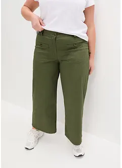 Wide leg jeans met high waist en comfortband, bonprix