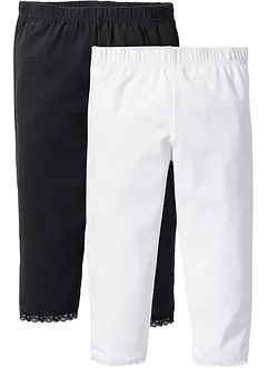 Capri legging met biologisch katoen (set van 2), bonprix