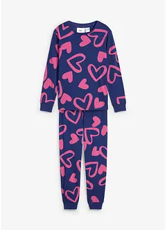 Meisjes pyjama met biologisch katoen (2-dlg. set), bonprix