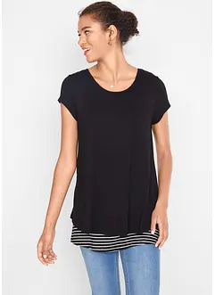 2-in-1 zwangerschapsshirt / voedingsshirt van viscose, bonprix