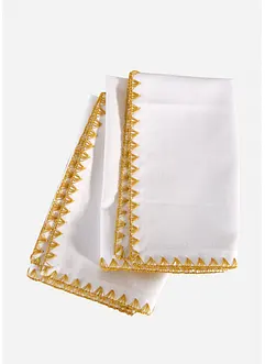 Stoffen servetten van biologisch katoen (set van 4), bonprix