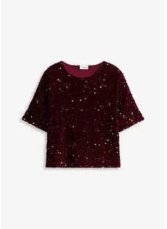 Shirt met pailletten, bonprix