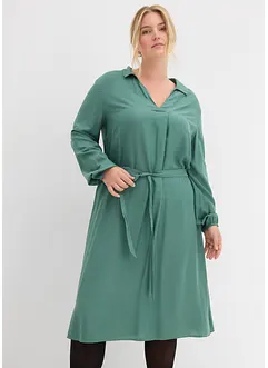 Midi jurk van soepele viscose, bonprix