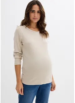 Geribd zwangerschapsshirt van puur katoen (set van 2), bonprix