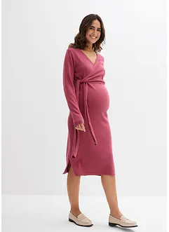 Zwangerschapsjurk/voedingsjurk van katoen in wikkellook, bonprix