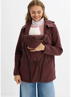 Softshell zwangerschapsjas/draagjas, verstelbaar in wijdte, bonprix