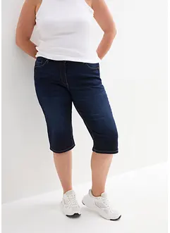 Jeans bermuda mid waist, comfortabele tailleband, bonprix