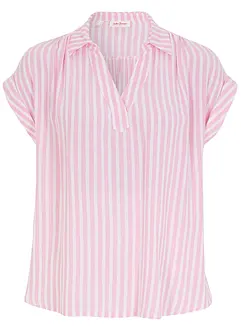 Blouse van soepele viscose, korte mouw, bonprix