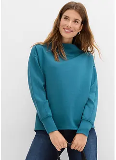 Oversized sweater van zachte scuba, bonprix
