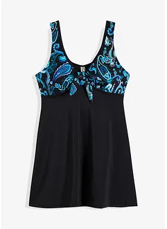 Lange tankinitop met brede schouderbandjes, bonprix