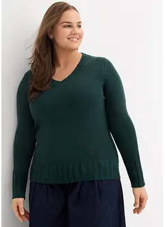 Trui met V-hals, bonprix