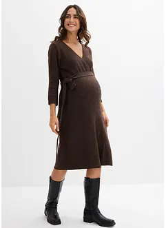 Zacht gebreide zwangerschapsjurk / voedingsjurk met 3/4 mouwen, bonprix