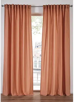 Gordijnen van gerecycled materiaal (2 stuks), bonprix