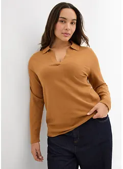 Poloshirt van fijne viscose, bonprix