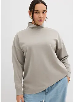 Scuba-shirt met opstaande kraag, bonprix