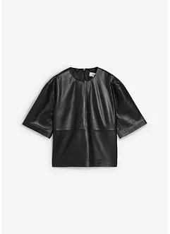 Leren tuniek van lamsnappa, bonprix