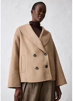 Oversized jas in een zachte wolmix, bonprix