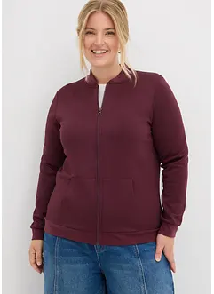 Sweatvest van scuba met ritssluiting, bonprix