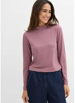 Longsleeve met opstaande kraag, bonprix