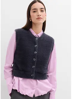 Mouwloos vest van een verengaren-viscosemix, bonprix