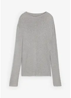 Geribd shirt in een viscosemix, bonprix