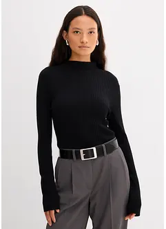 Geribd shirt in een viscosemix, bonprix