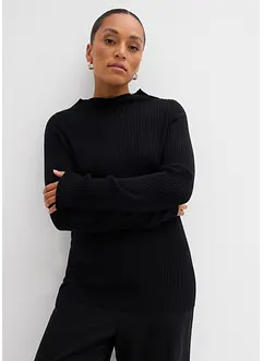 Geribd shirt in een viscosemix, bonprix