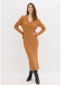 Gebreide jurk in een zachte viscosemix, bonprix