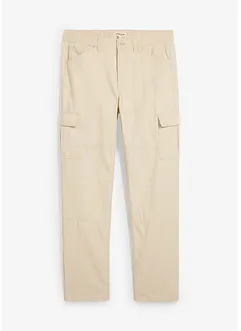 Relaxed fit cargo broek van katoenen canvas, straight, bonprix