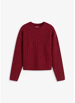 Trui met vlechtpatroon, bonprix