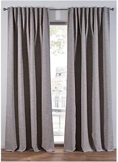 Verduisteringsgordijn met geweven structuur (1 stuk), bonprix