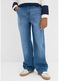 Loose fit stretch jeans, straight, met verstelbare band, bonprix