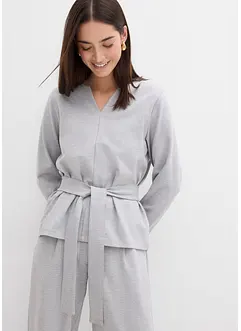 Longsleeve in een viscosemix met een brede ceintuur, bonprix