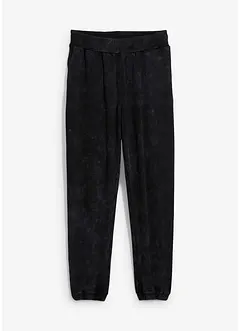 Sweatpants van biologisch katoen in washed out look, loose fit, bonprix