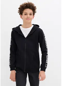 Sweatvest met capuchon van biologisch katoen, bonprix