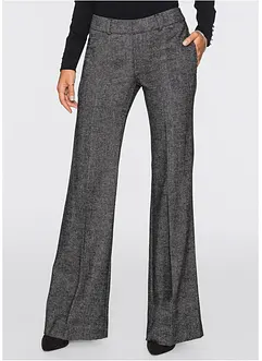Broek met wijde pijpen, korte maten, bonprix