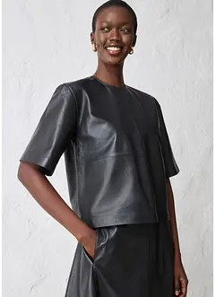 Leren tuniek van lamsnappa, bonprix