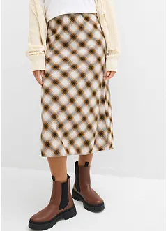 Flanel midirok van katoen, bonprix
