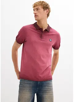 Piqué poloshirt in washed out used look, bonprix