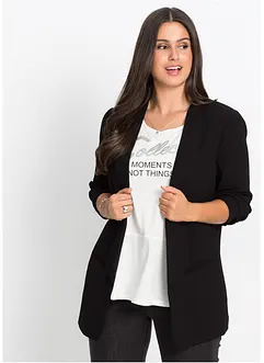 Lange blazer met gedrapeerde mouwen, bonprix