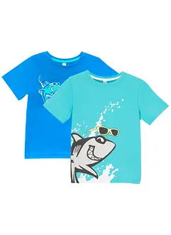 Kinderen T-shirt (set van 2) van biologisch katoen, bonprix