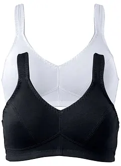 Bh zonder beugels (set van 2) met biologisch katoen, bonprix