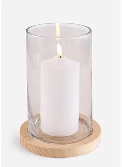 Decoratief LED-windlicht met kaars, bonprix