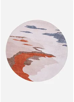 Rond vloerkleed met grafisch patroon, bonprix