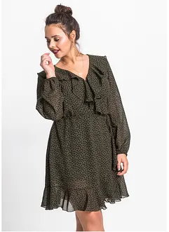 Mini jurk in wikkellook, bonprix