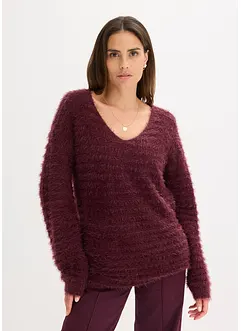 Lange fluffy trui, bonprix