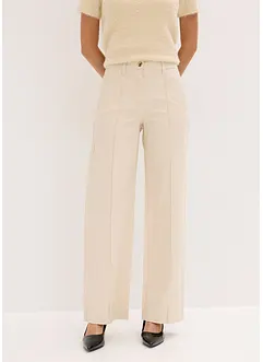 Twill broek met bies en kleine zak, bonprix