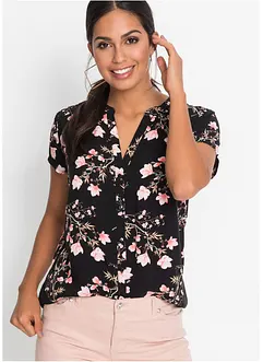 Blouse van viscose met korte mouwen, bonprix